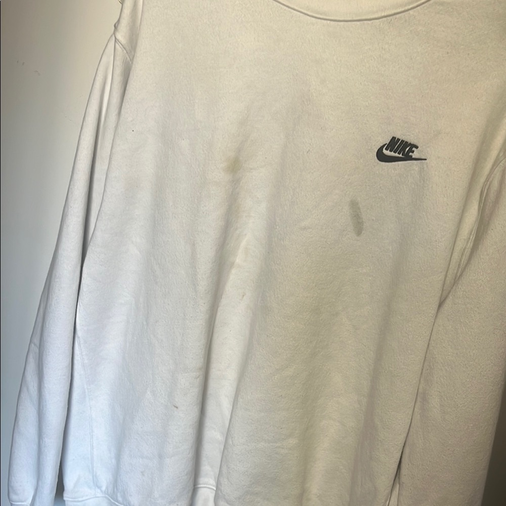 Nike White Sweatshirt